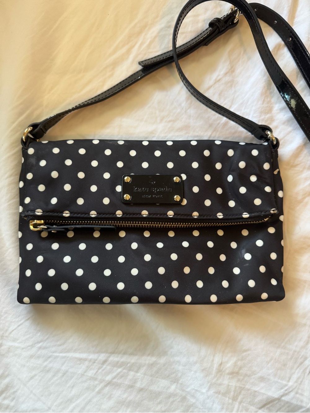 Kate Spade Nylon Polkadot Crossbody